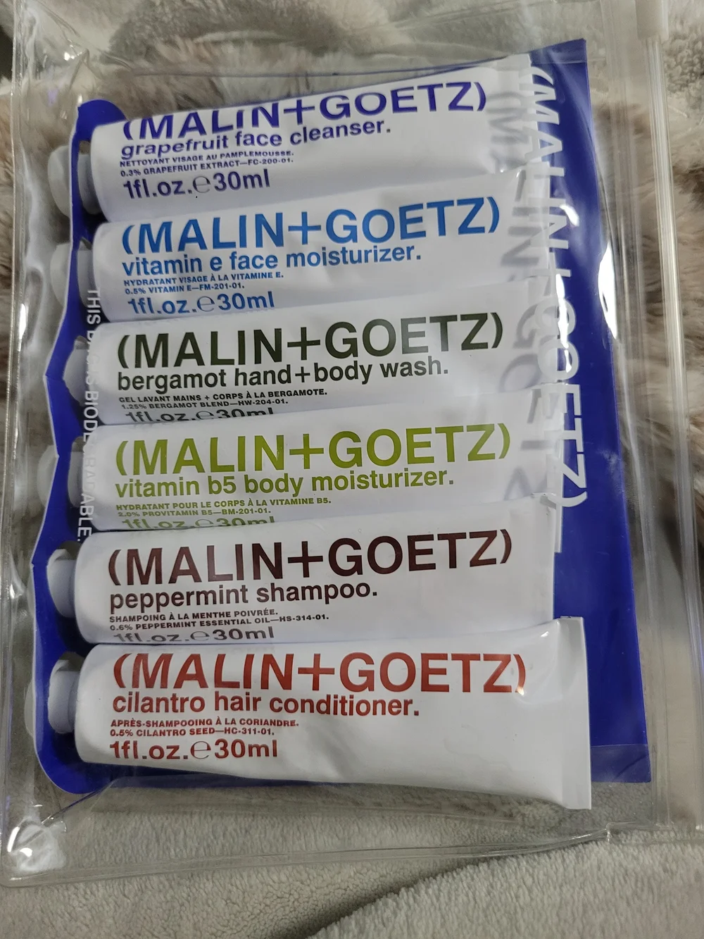 MALIN+GOETZ Travel Size Toiletry Best Seller Set (6-Piece) – New/Unused
